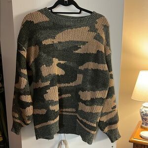 Camouflage Knit Sweater